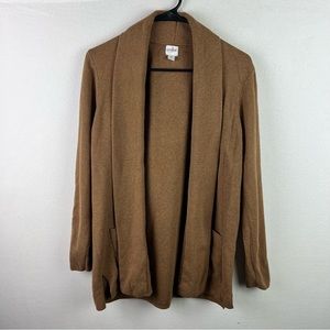 J Crew Womens Chelsea Sweater Medium Brown Blazer Long Sleeve Winter BA866